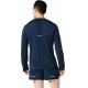 Asics SMSB RUN LS TOP 2011B874 Pánské běžecké triko - tmavě modrá