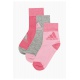 Adidas Dětské ponožky ANKLE 3 páry GN7395 - růžová