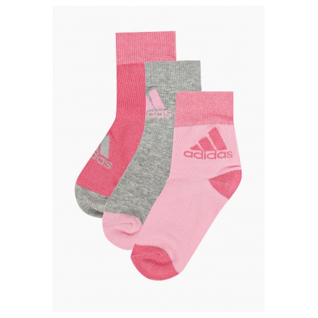Adidas Dětské ponožky ANKLE 3 páry GN7395 - růžová
