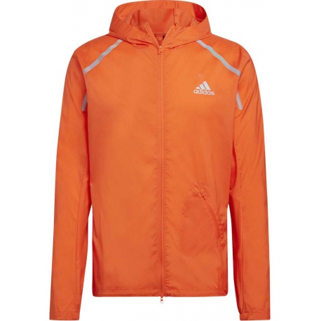 Adidas Pánská bunda Marathon Semi Impact Orange HL6508 - oranžová - M
